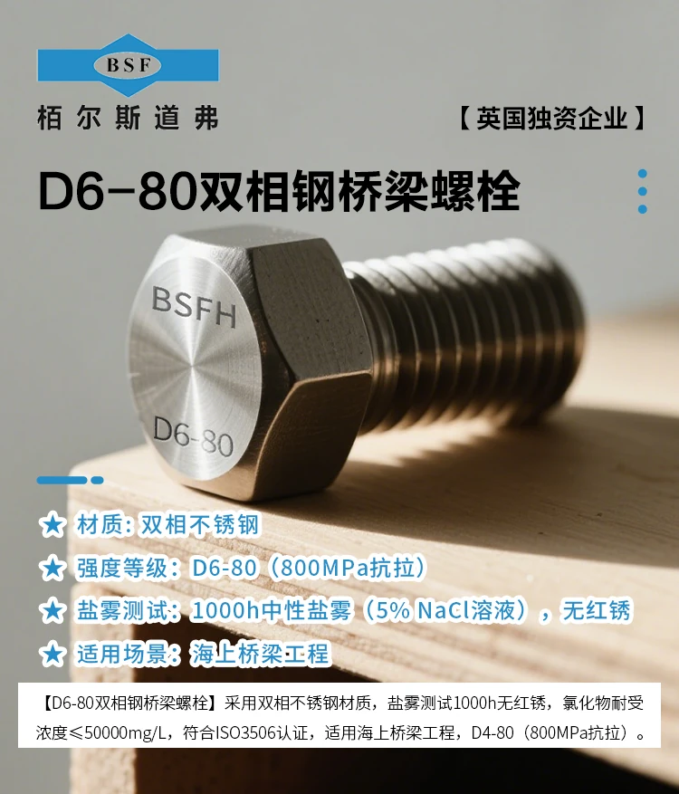 D6-80雙相鋼橋梁螺栓